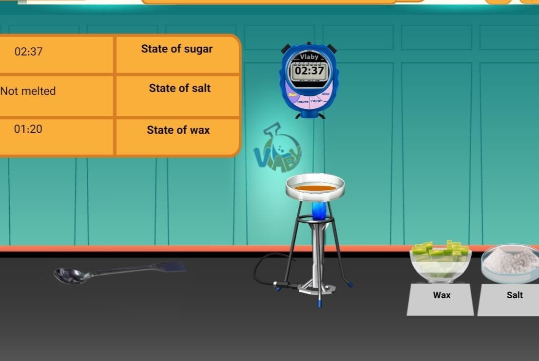 Compare the melting points